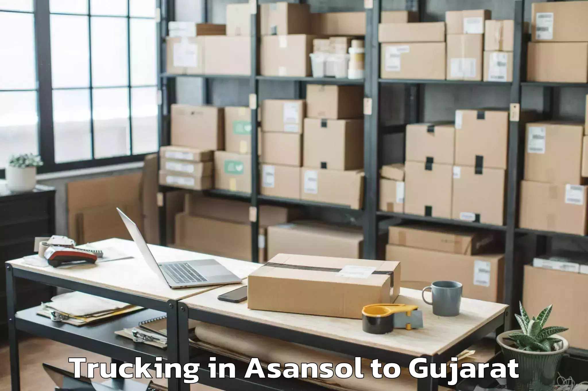 Easy Asansol to Umrala Trucking Booking